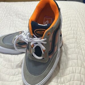 Vans Gray and Orange Sneakers